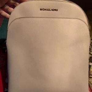 Small light pink MK back pack purse